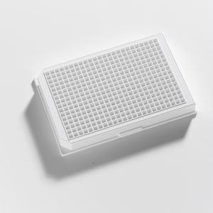 384 Well White glass bottom assay plate With Lid